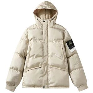 Sugargoo Spreadsheets Stone Island Crinkle Reps Down Puffer Jacket Black Coat Medium