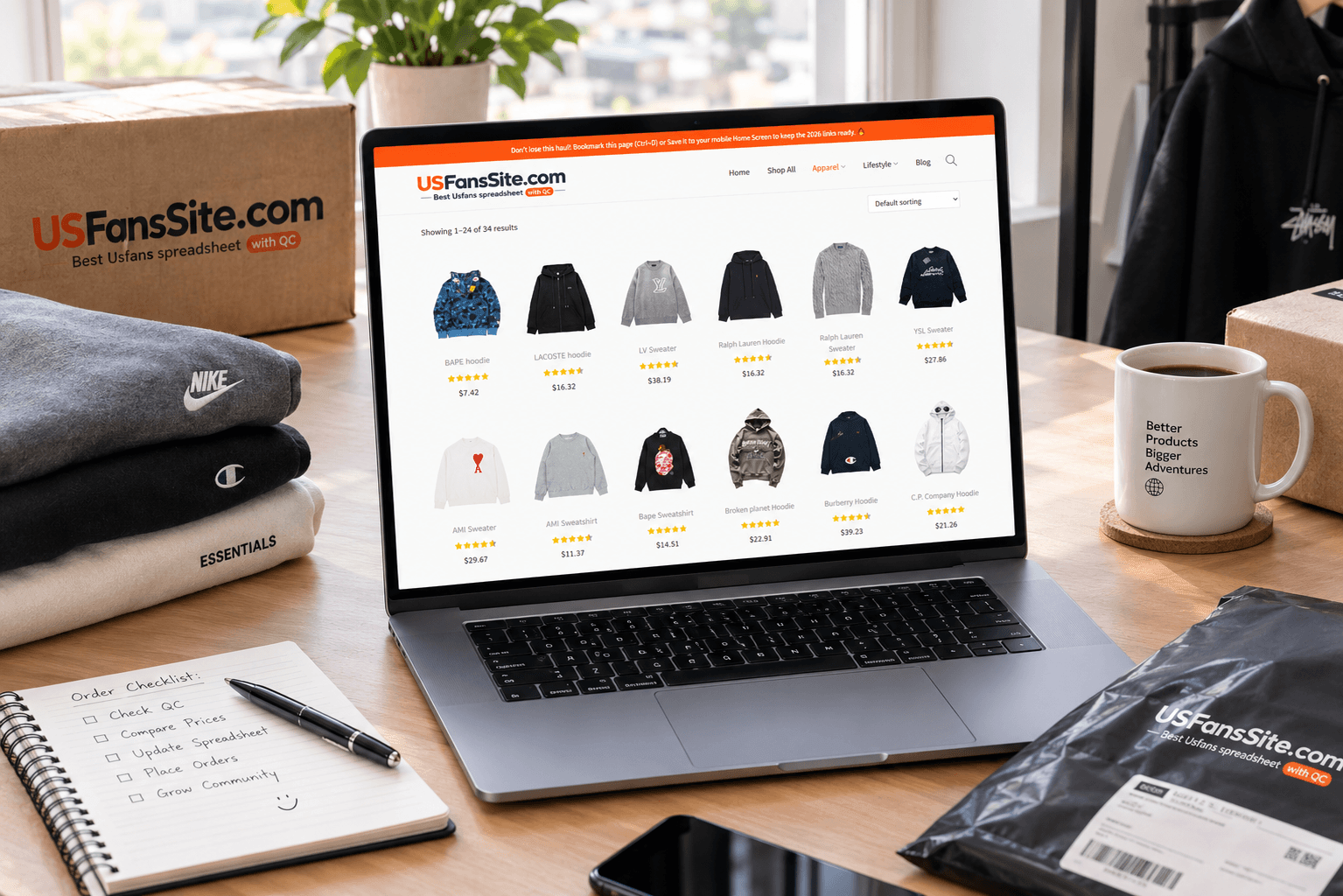 Sugargoo spreadsheet Hoodies/Sweaters