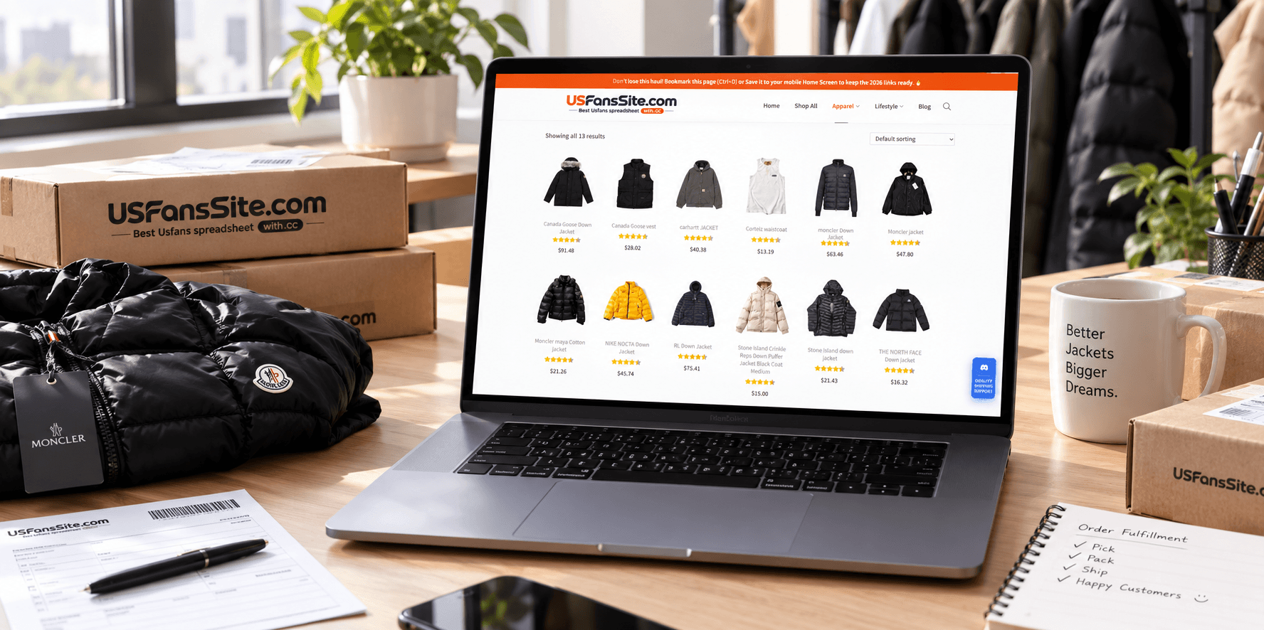 Sugargoo spreadsheet Jackets