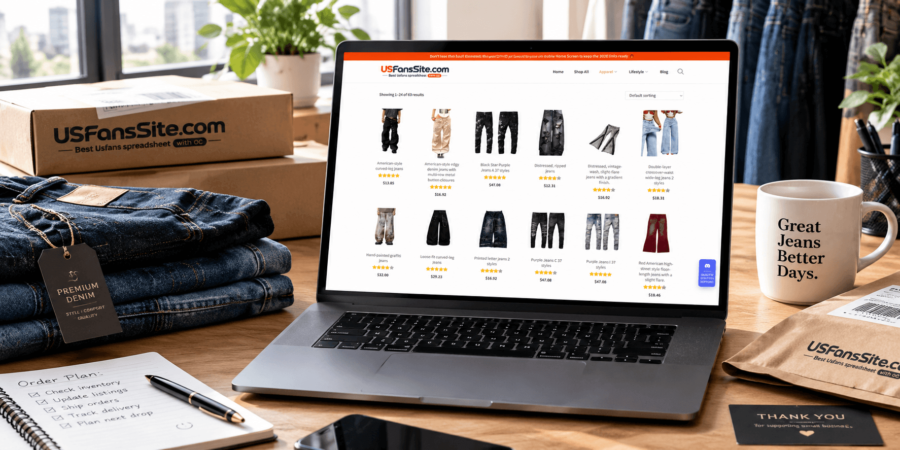 Sugargoo spreadsheet Jeans