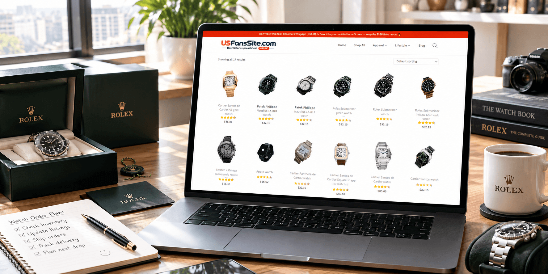 Sugargoo spreadsheet Watches