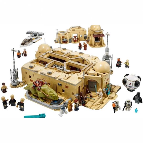 Lego-compatible Star Wars Mos Eisley Cantina building block set - street scene model toy